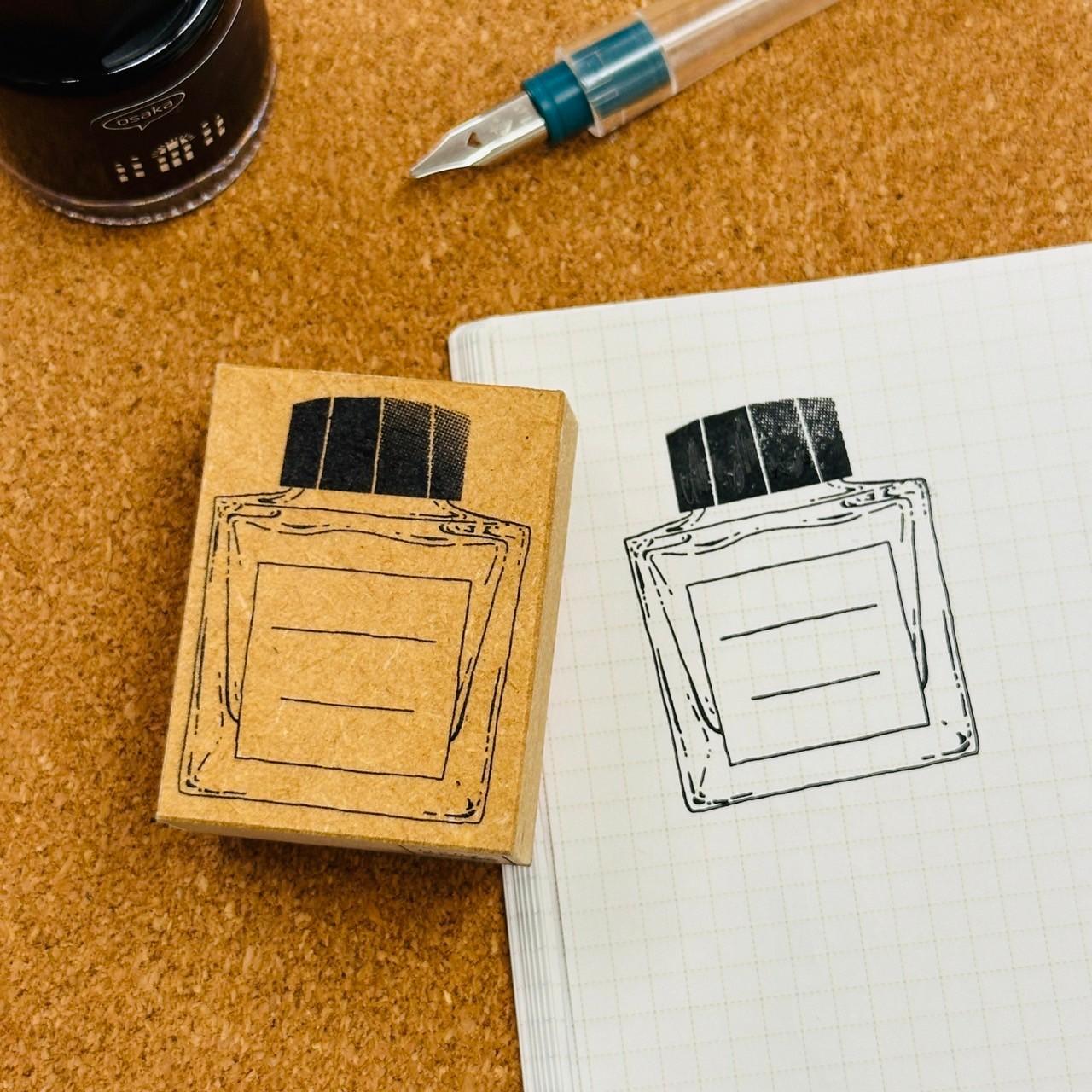からっぽインクボトルスタンプ【大】1枚目の画像