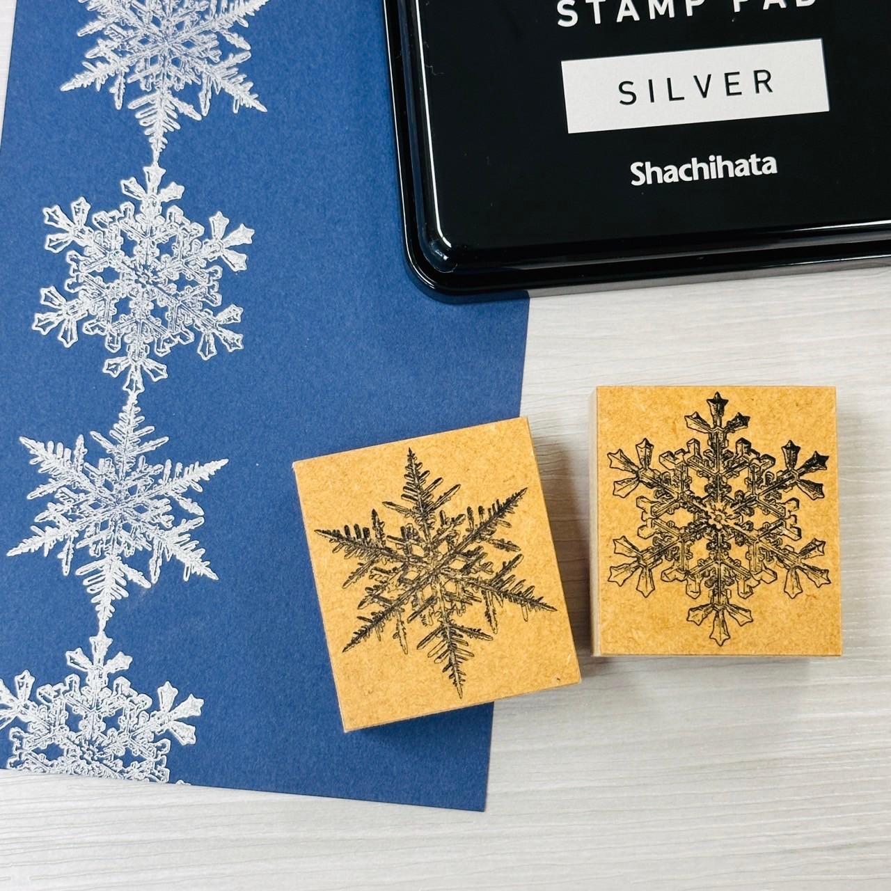 リアルな雪の結晶スタンプ1枚目の画像