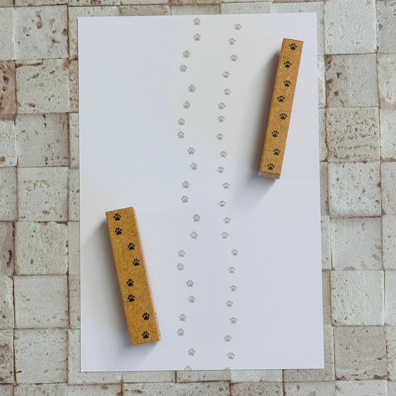 犬の足跡ラインスタンプ | 4枚目