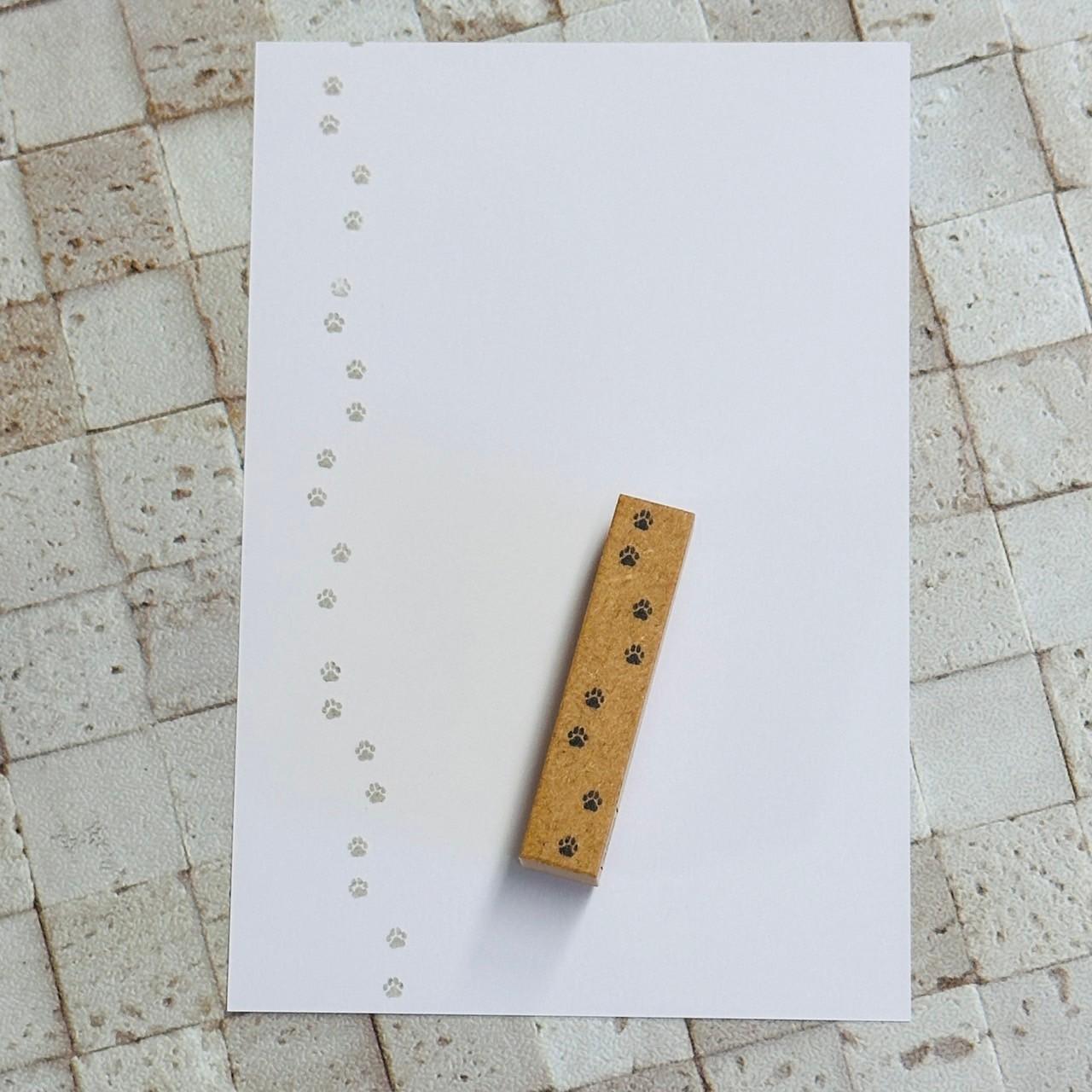 犬の足跡ラインスタンプ | 2枚目