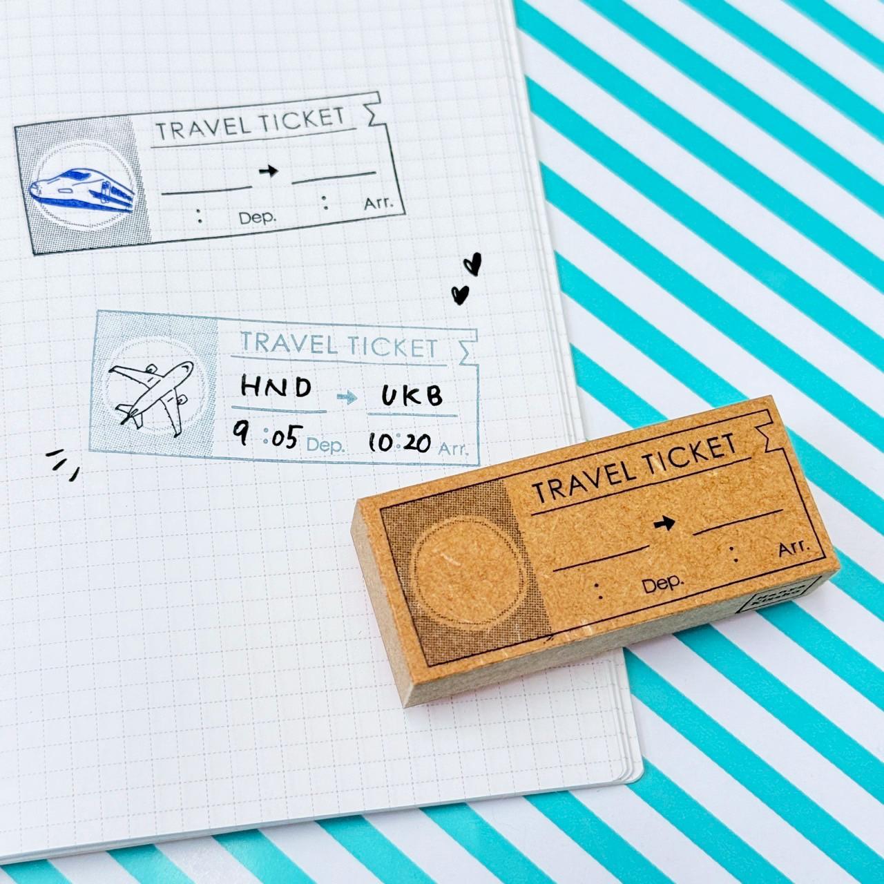 発着時間のチケットスタンプ1枚目の画像