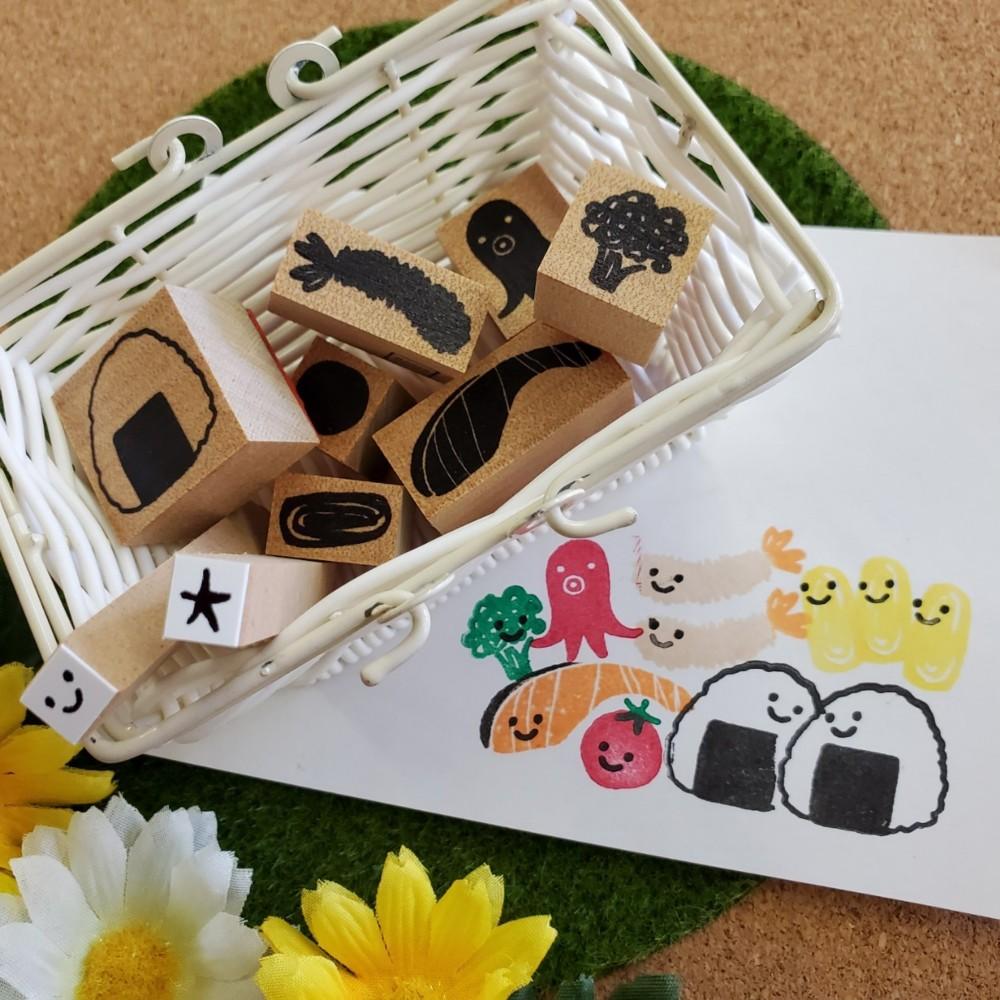 【20個限定30%OFF】ピクニックお弁当のスタンプセット | 1枚目