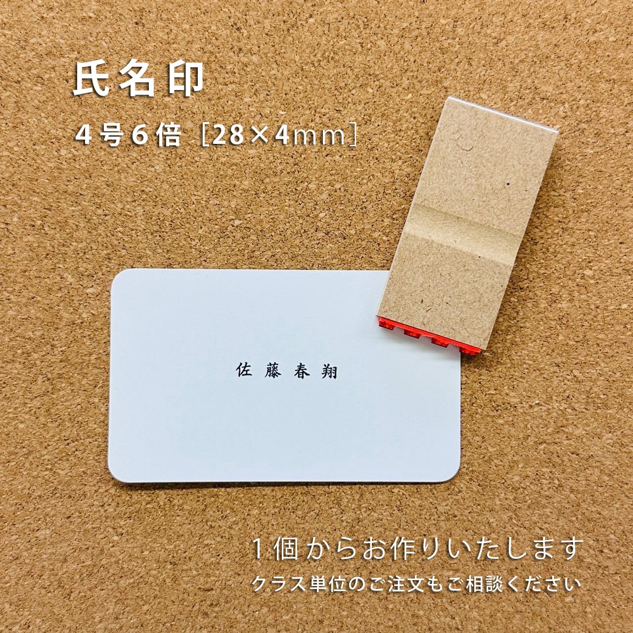 【オーダー】氏名印【4号6倍】1枚目の画像