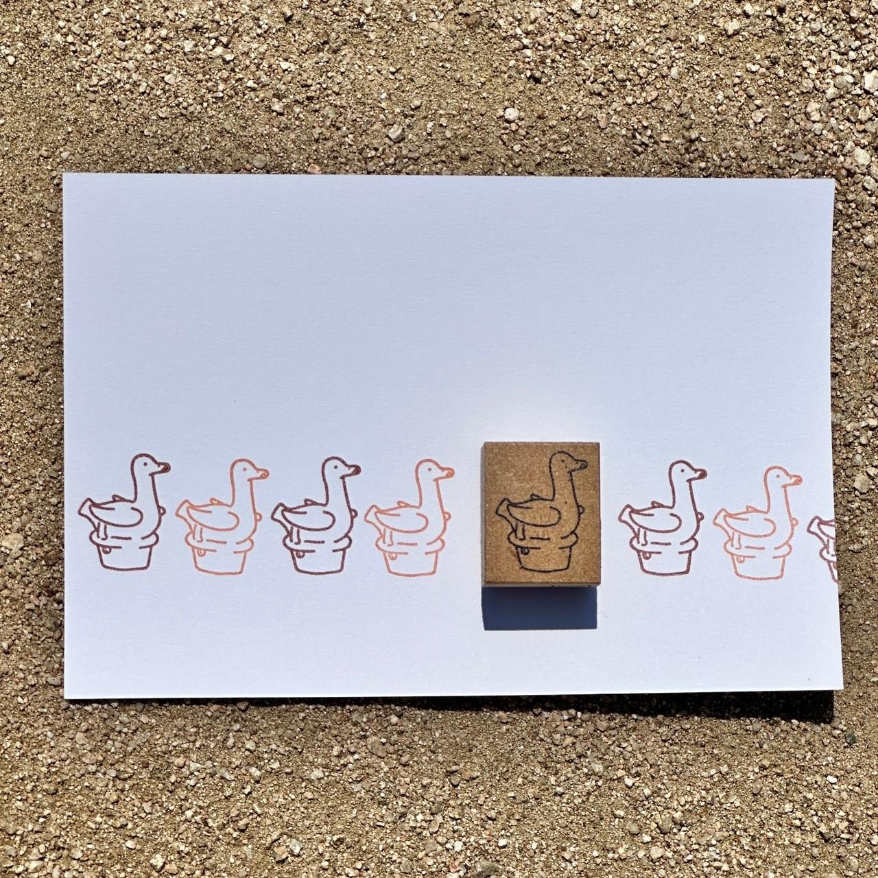 水鳥形埴輪スタンプ1枚目の画像