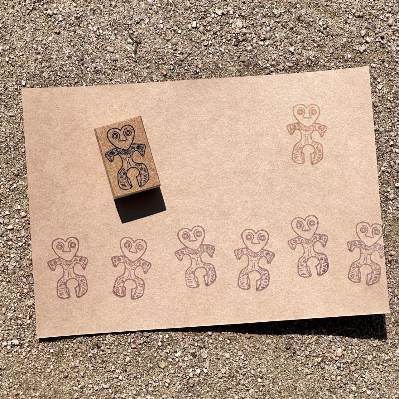 ハート形土偶スタンプ1枚目の画像