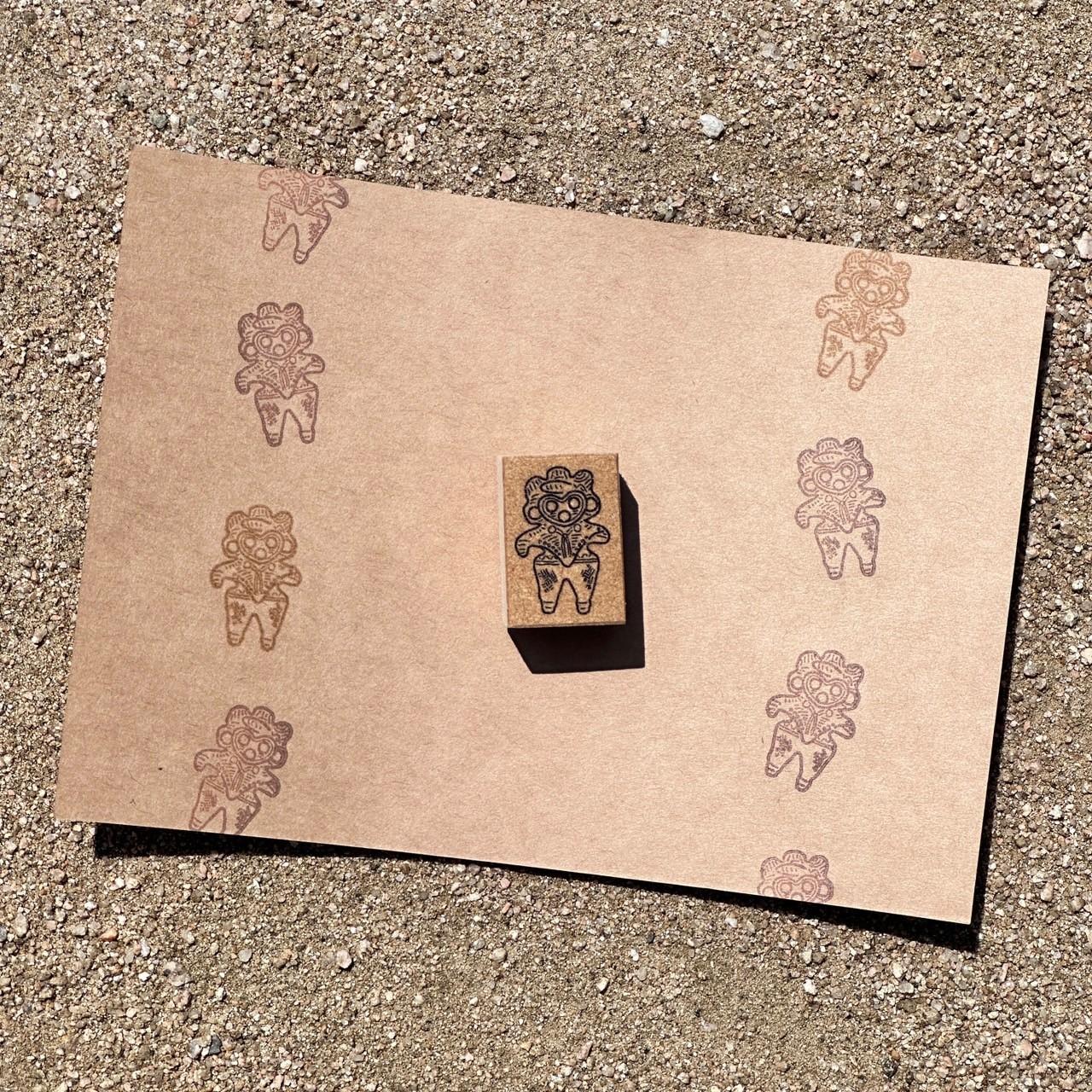 みみずく土偶スタンプ1枚目の画像